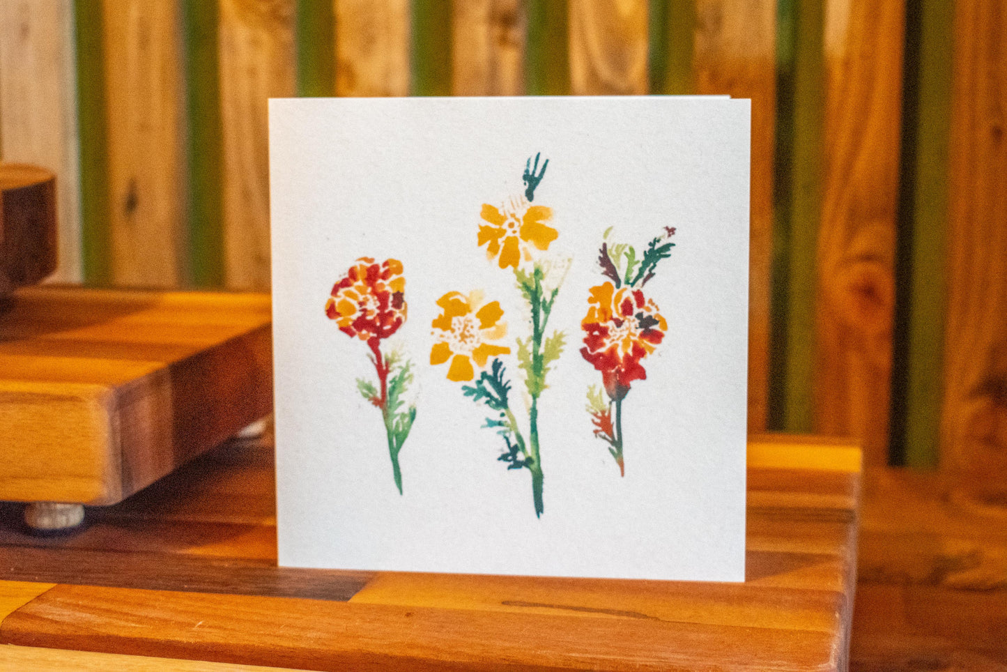 'Carnations' Greetings Card