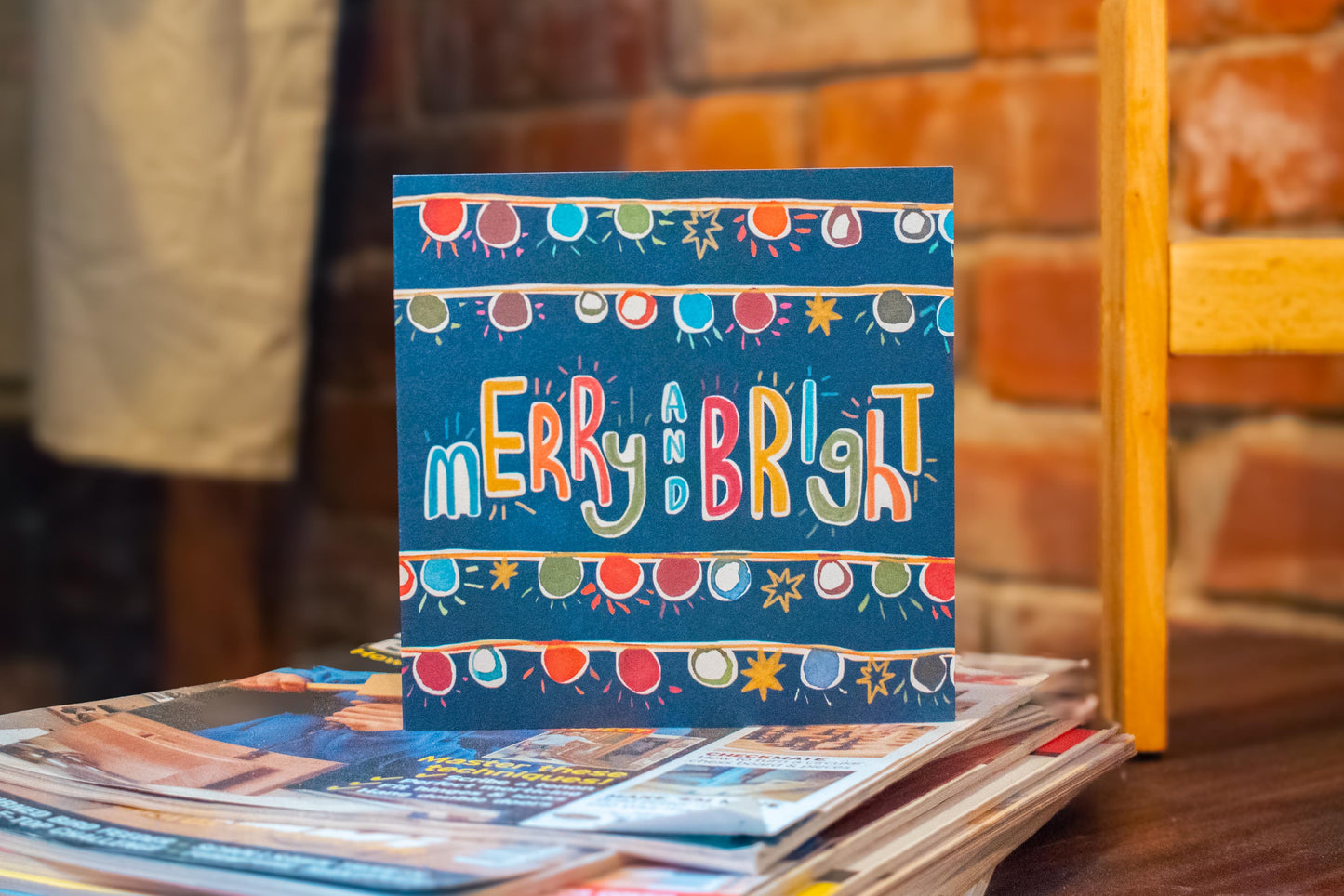 'Merry and Bright' Christmas Card
