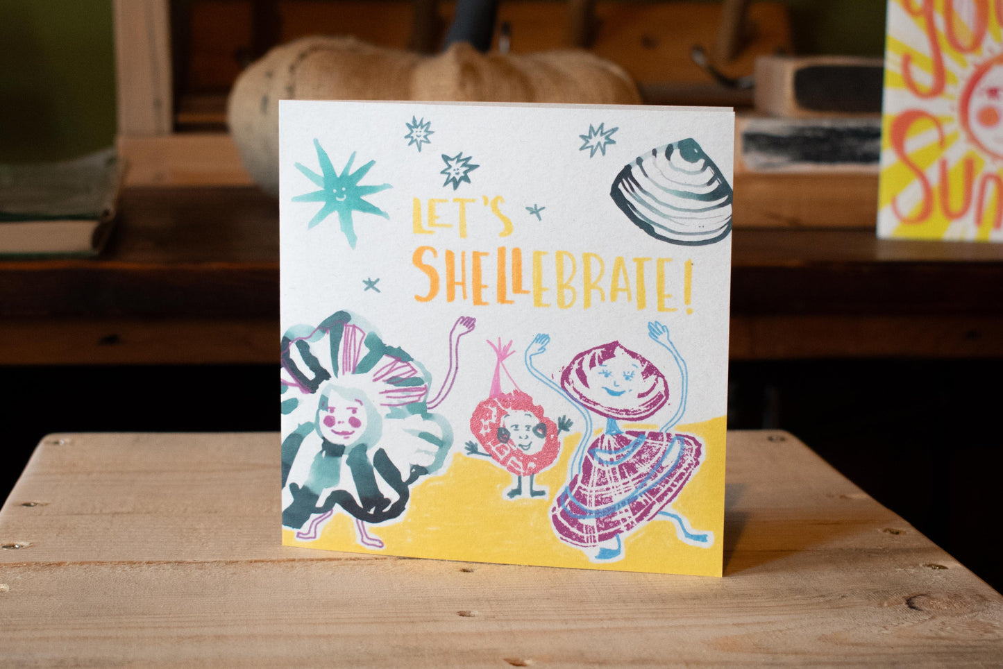 'Let's Shellebrate' Greetings Card