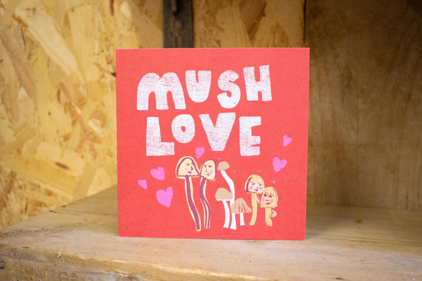 'Mush Love' Greetings Card
