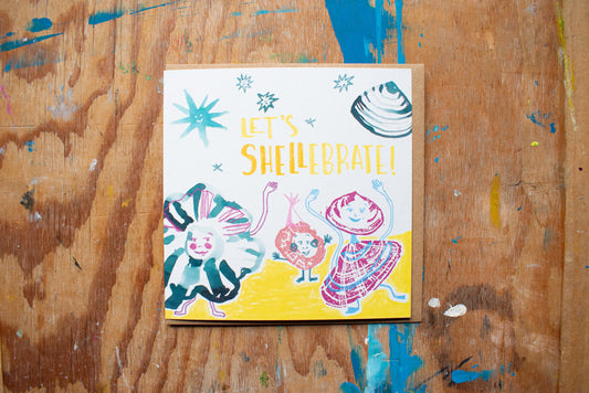 'Let's Shellebrate' Greetings Card