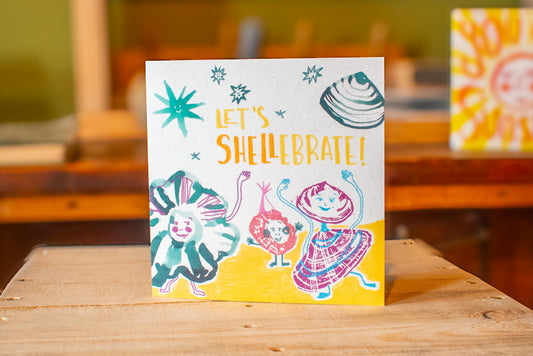 'Let's Shellebrate' Greetings Card