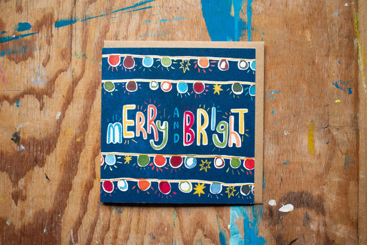 'Merry and Bright' Christmas Card