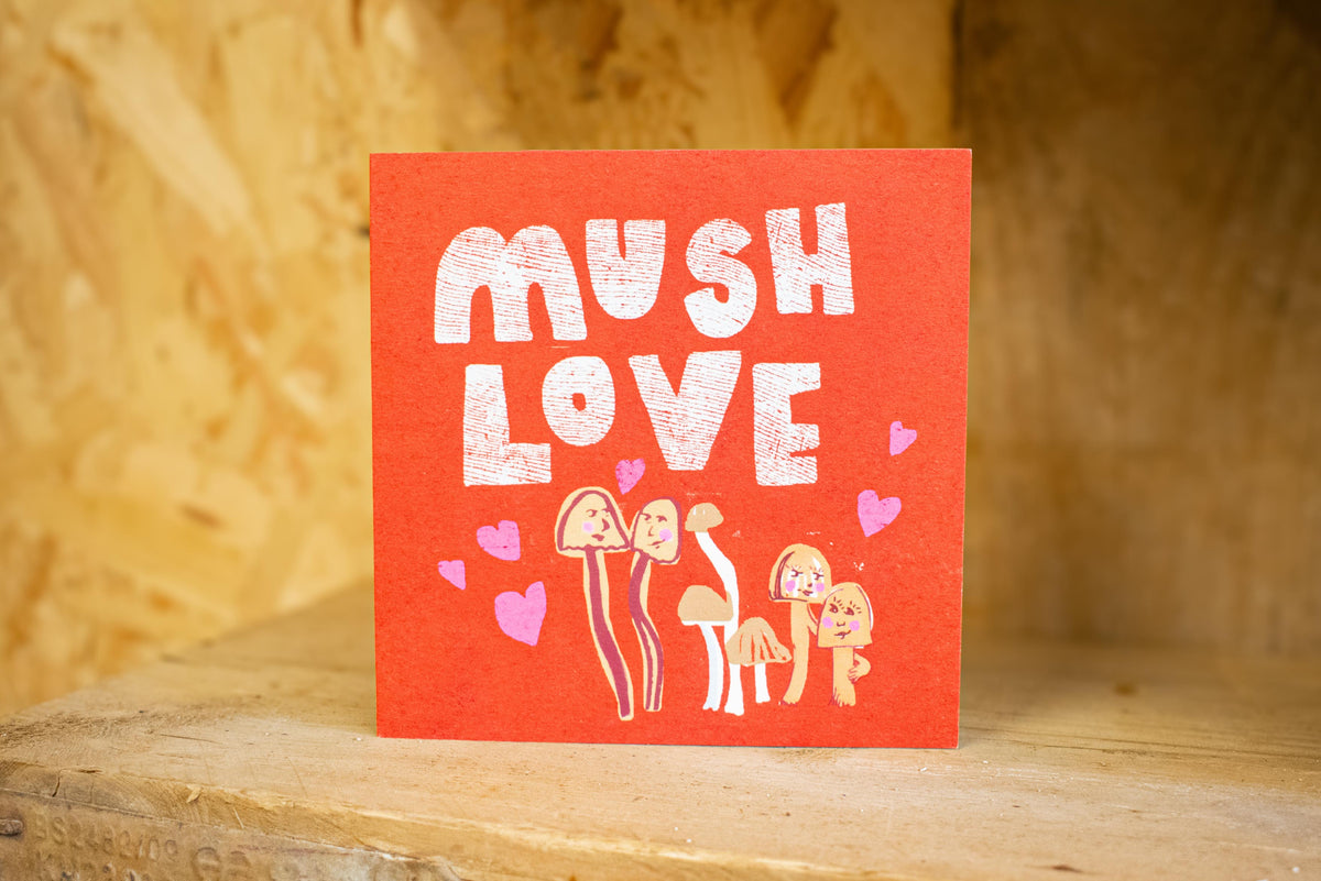 'Mush Love' Greetings Card